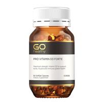 GO Healthy Pro Vitamin D3 Forte 60 Softgel Capsules