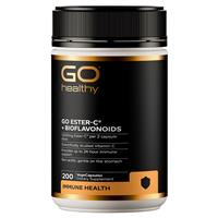 GO Healthy Ester-C + Bioflavonoids 200 VegeCapsules