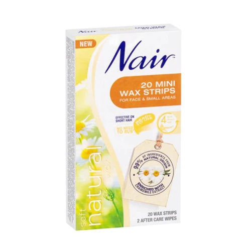 Nair Soft Natural Wax Strips Mini 20 Pack