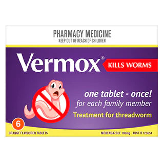 VERMOX Tabs 100mg 6