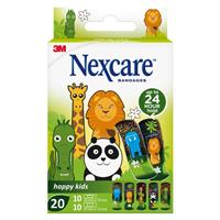 Nexcare Happy Kids Animal Plasters Assorted 20 Pack
