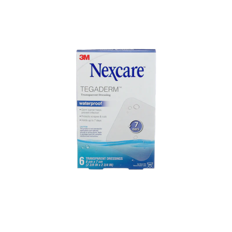Nexcare Tegaderm Waterproof Transparent Dressing 6x7 cm 6s