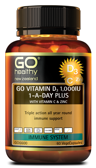 GO VITAMIN D3 1,000IU 1-A-DAY PLUS WITH VITAMIN C & ZINC