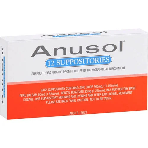 ANUSOL Suppositories 12pk