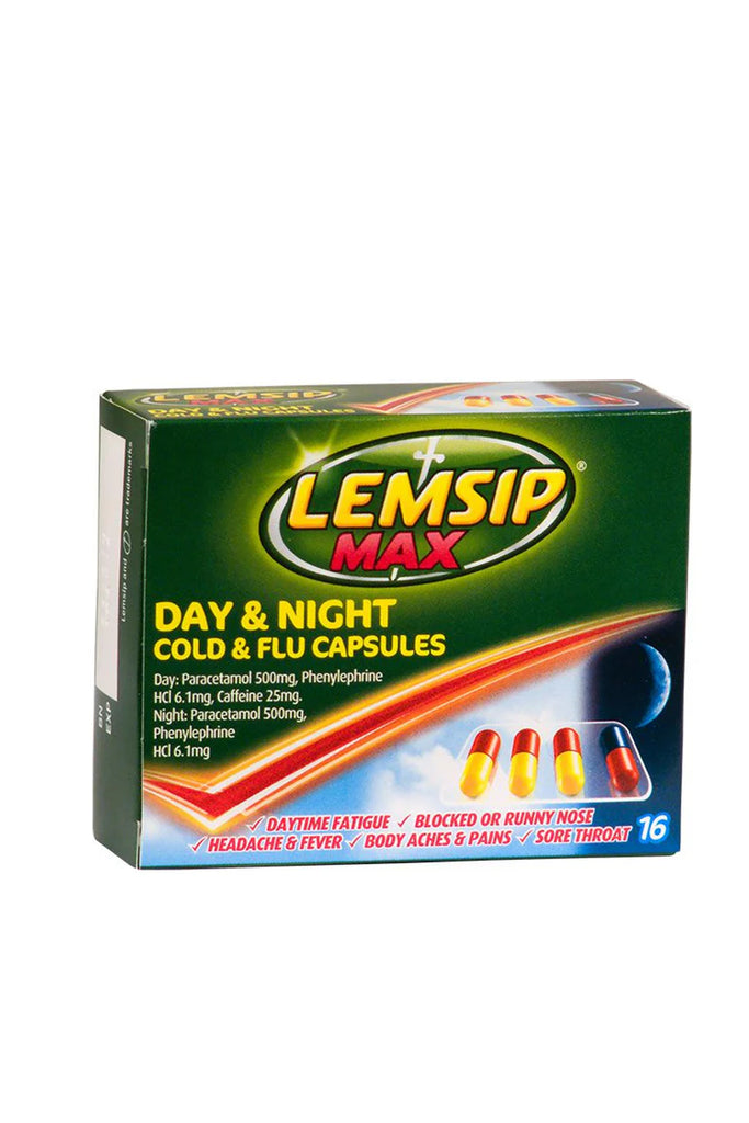 LEMSIP Max Cold&Flu Day Night 16s