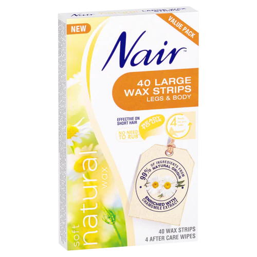 NAIR Soft Natural. Wax Strips Large 40s
