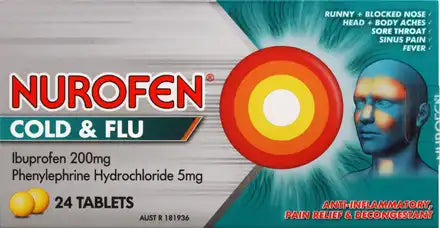 NUROFEN COLD & FLU MULTI-SYMPTOM RELIEF TABLETS 24s