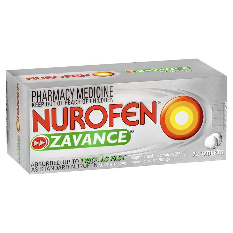 NUROFEN ZAVANCE Tabs 72s