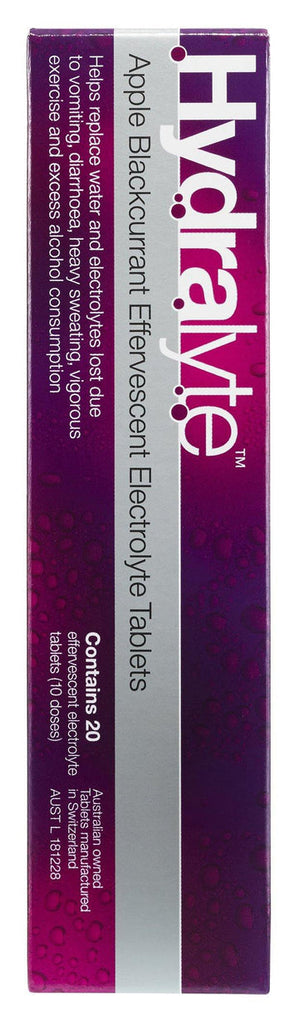 HYDRALYTE Apple & Blackcurrant 20 Tablets