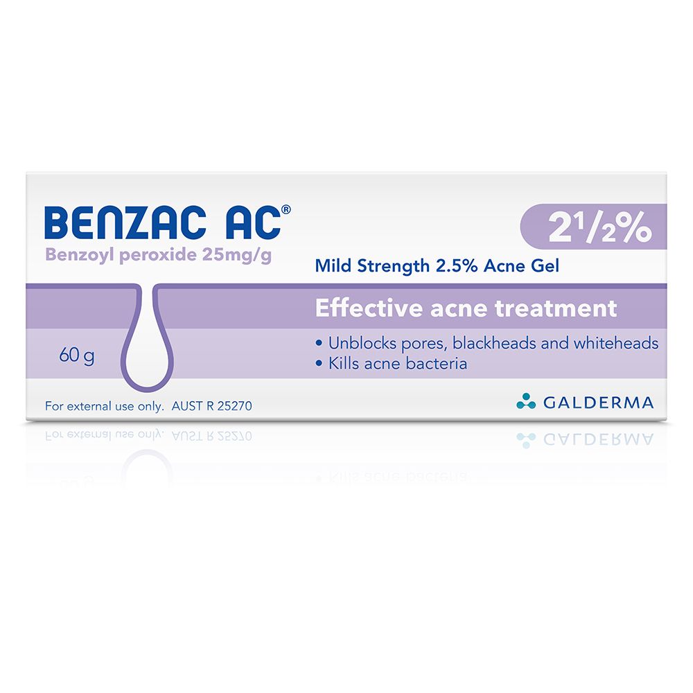 Benzac AC Gel 2.5% 60g