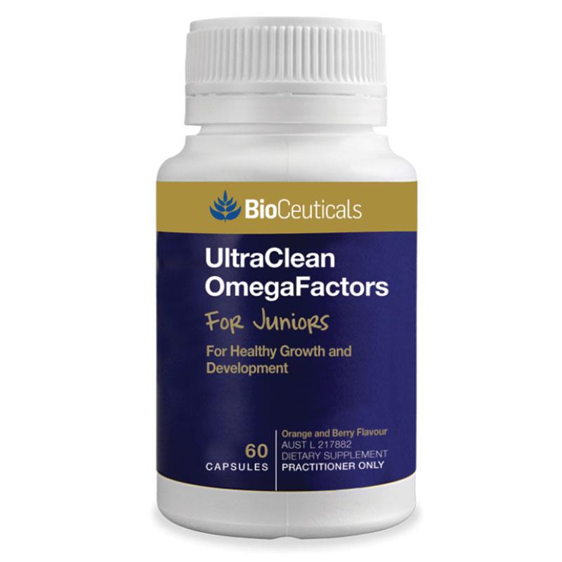 Bioceuticals UltraClean OmegaFactors For Juniors 60 Capsules