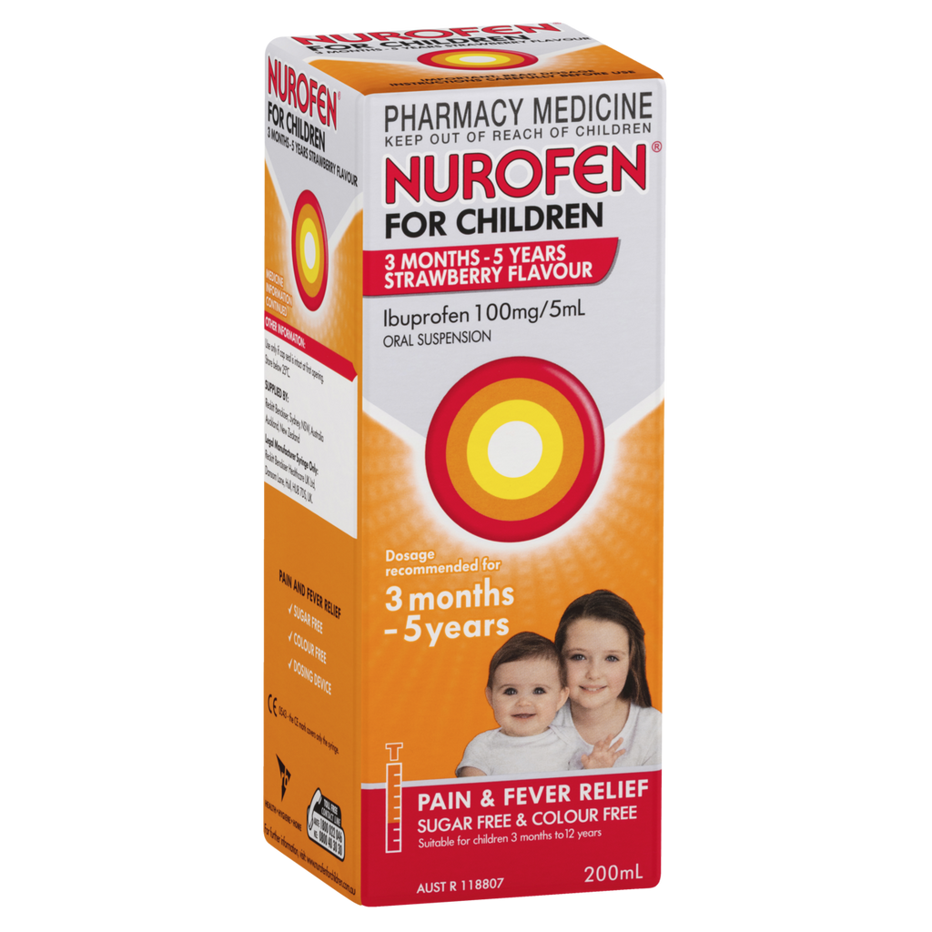 NUROFEN Child 3months to 5year Strawberry 200ml