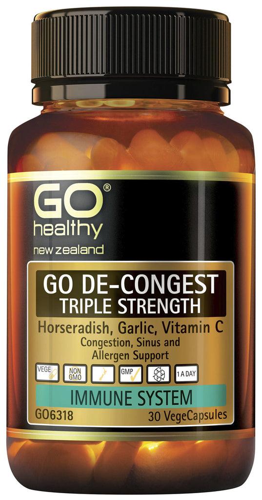 GO Healthy De-Congest Triple Strgth 30 Capsules