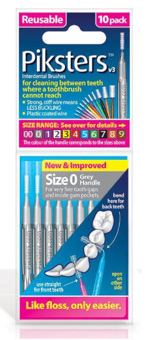 PIKSTERS Inter Dental Silver 0.32mm Str.10pk