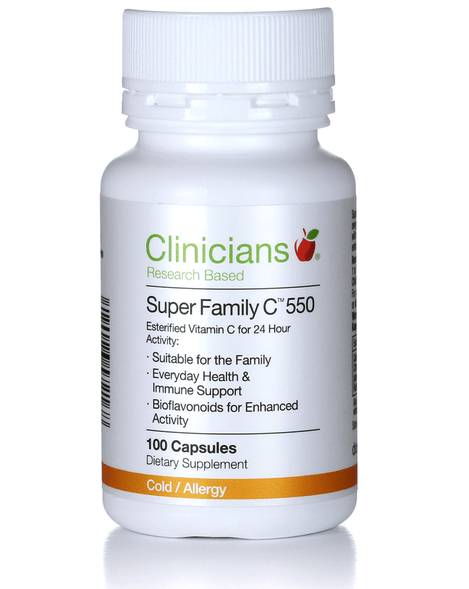 Clinicians Super Family C 550 100 Capsules