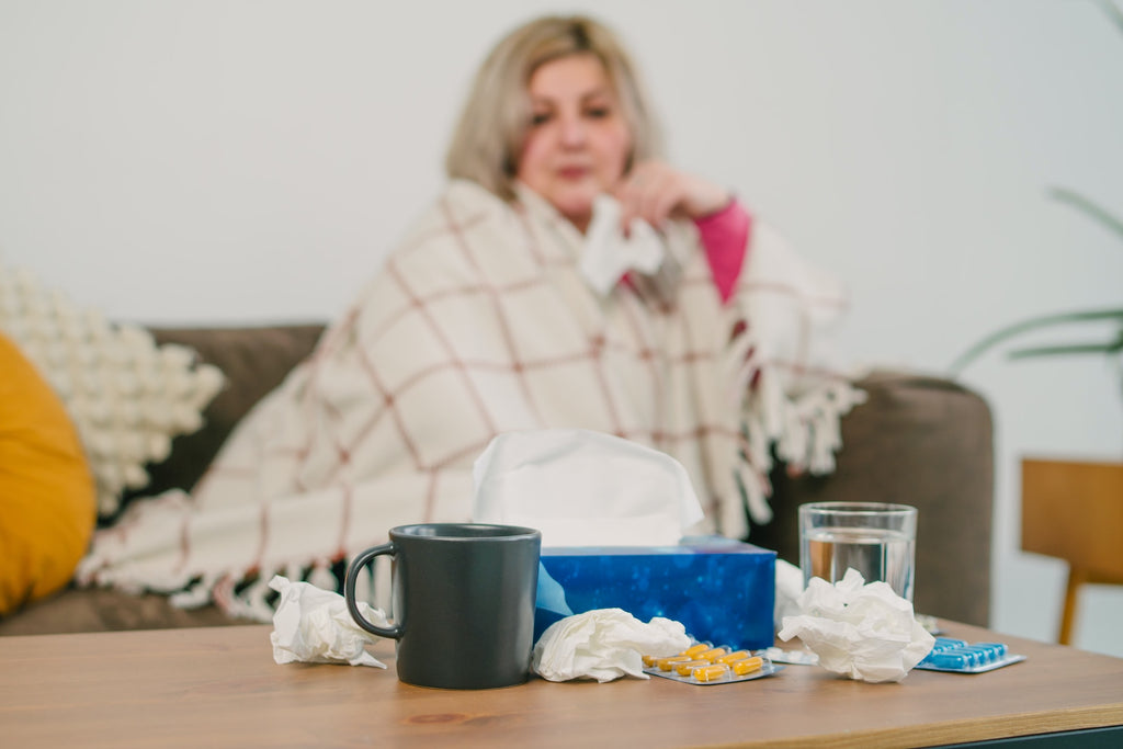 woman with cold