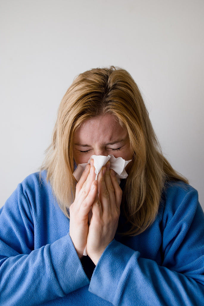 woman with seasonal allergies