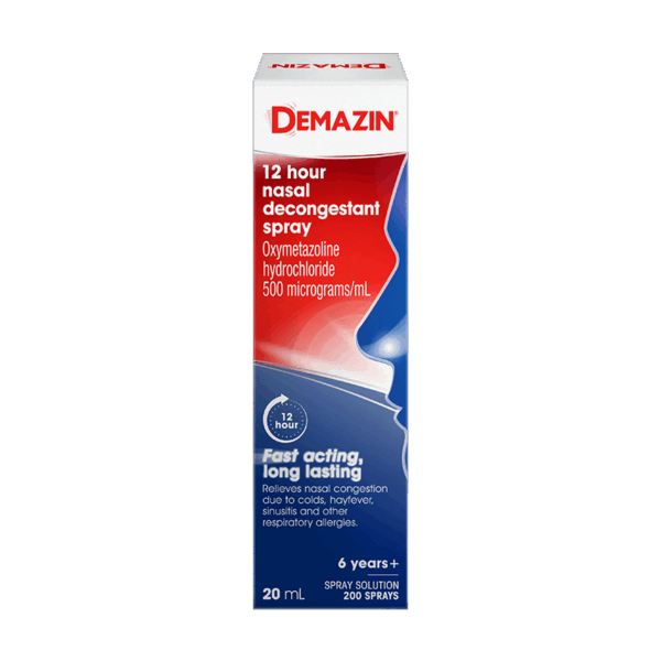 Demazin 12 Hour Nasal Decongestant Spray 1 Pack 20ml
