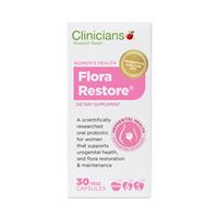 Clinicians Flora Restore 30 Vege Capsules