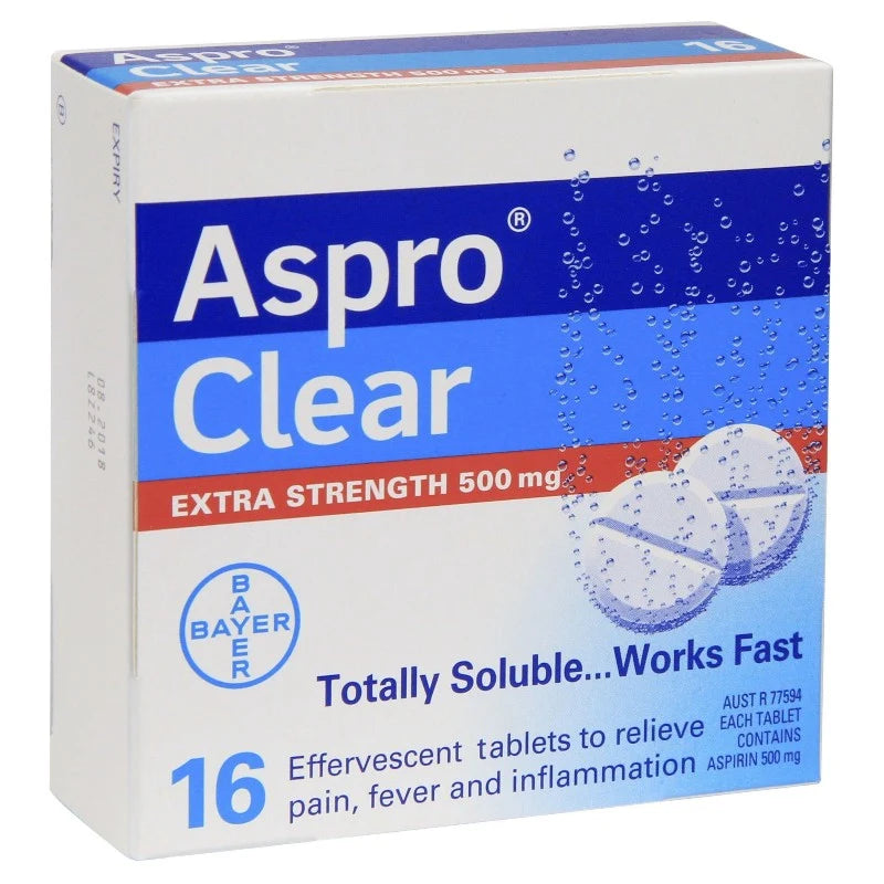 Aspro Clear Extra Strength 500mg 16s