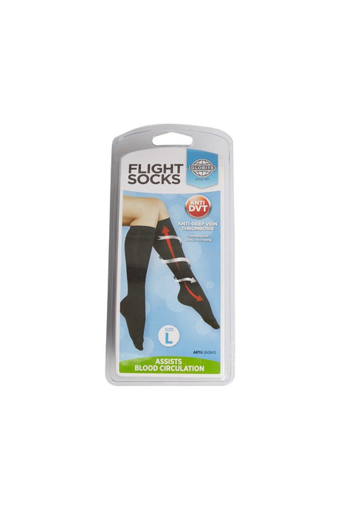 Globite Flight Socks Black Large