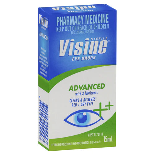 Visine Advanced Eye Drops 15ml