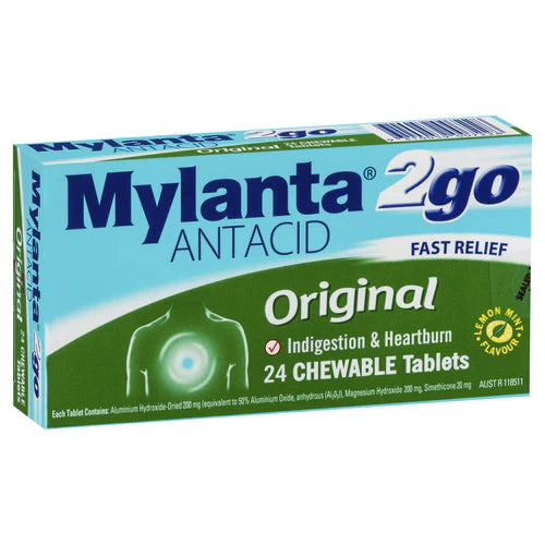 MYLANTA 2 Go Original Tabs 24