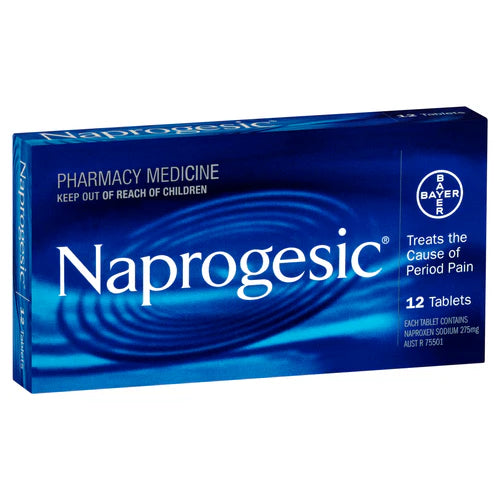 Naprogesic Period Pain Tablets 275mg 12 Pack