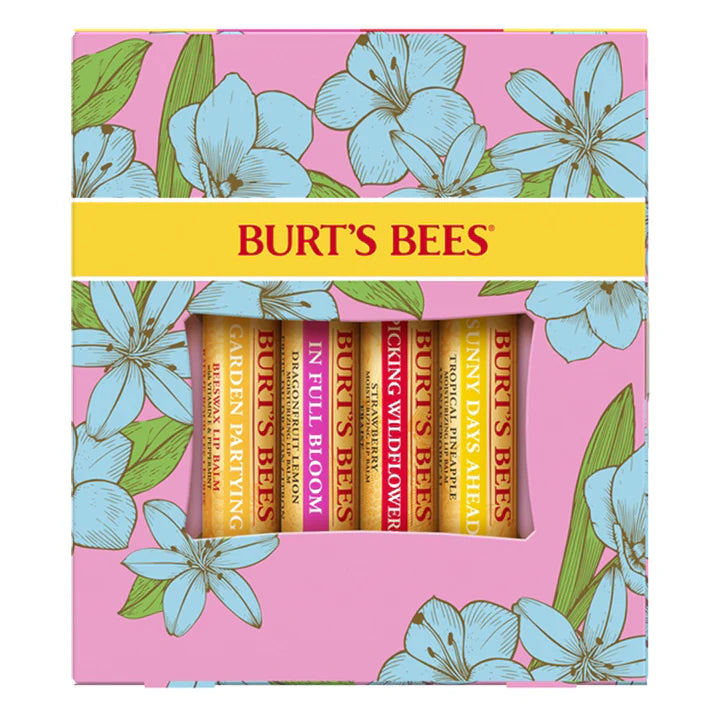 Burt's Bees Full Bloom Assorted Lip Balm 4pk LIMITED EDITION