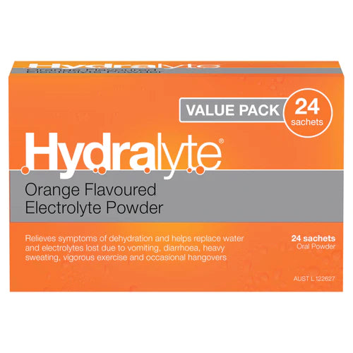 Hydralyte Sachets Orange Value Pack 4.9g x 24