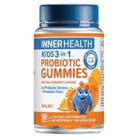 Inner Health Kids 3 In 1 Probiotic Gummies 50 Pack