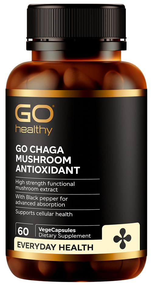 GO Healthy GO Chaga Mushroom Antioxidant Capsules 60