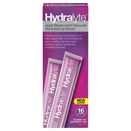 Hydralyte Ice Blocks Apple Blackcurrant 16s