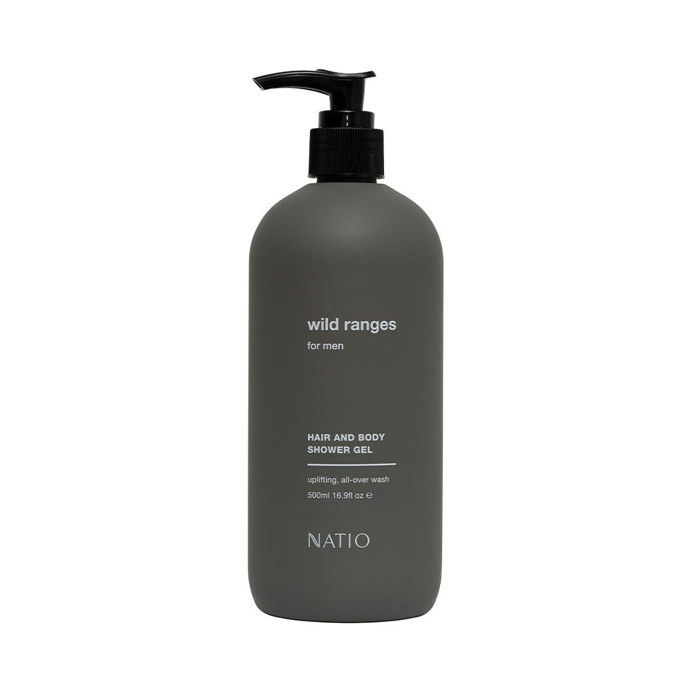 Natio Wild Ranges for Men Hair and Body Shower Gel