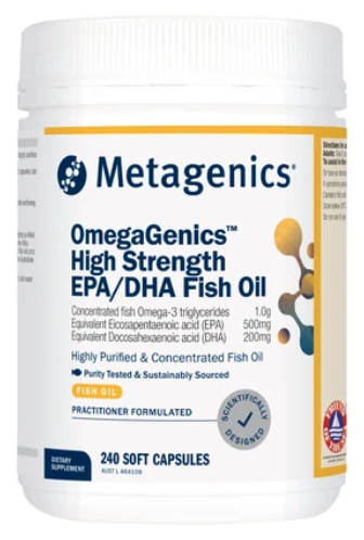 Metagenics OmegaGenics High Strength EPA/DHA 240 Capsules