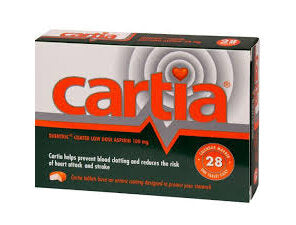 Cartia Tabs 100mg 28s