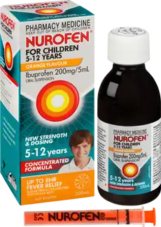 NUROFEN FOR CHILDREN ORANGE 5-12YO 200ML