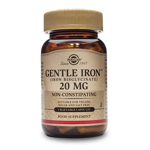 Solgar Gentle Iron 20mg Vege Capsules 30s