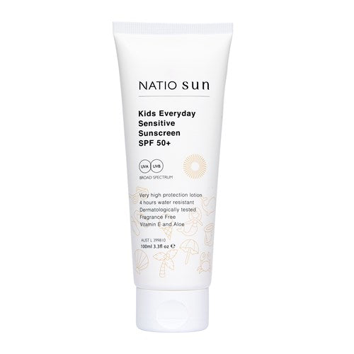 Natio Kids Daily Sensitive Sunscreen SPF50+ (Tube) 100ml