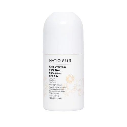 Natio Kids Daily Sensitive Sunscreen SPF50+ (Roll On) 100ml