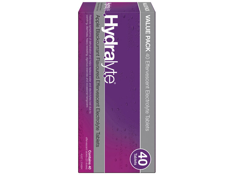 Hydralyte  Tablets Apple & Blackcurrant 40s