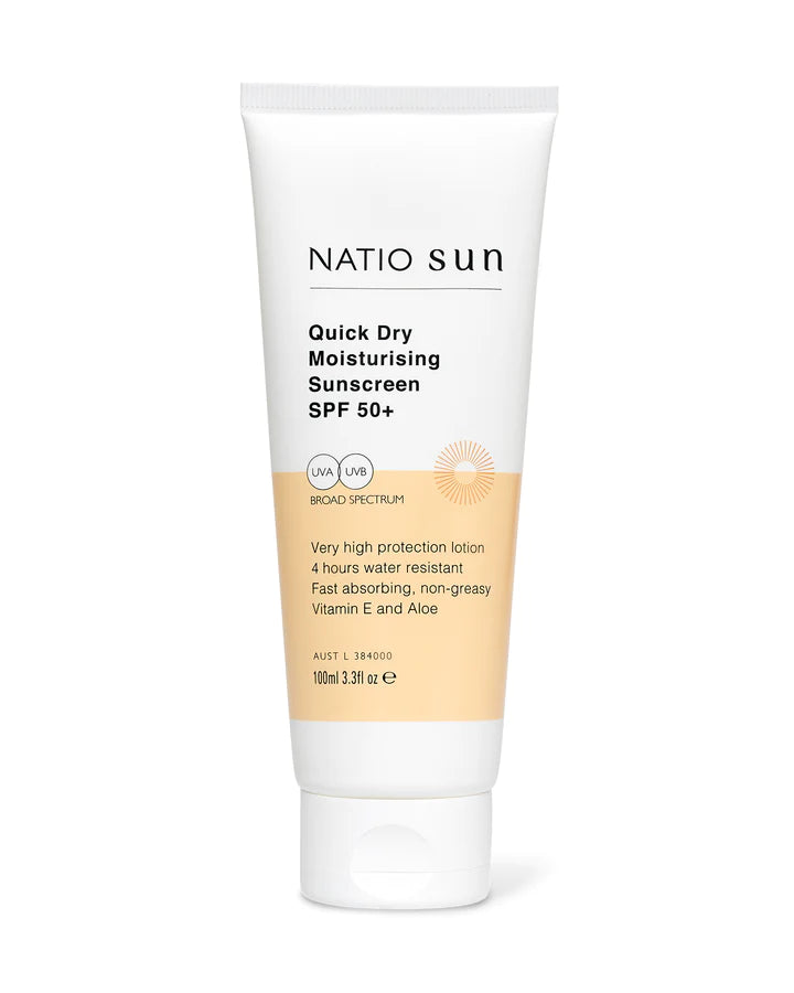 Natio Quick Dry Moisturising Sunscreen SPF 50+
