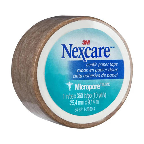 Nexcare Micropore First Aid Tape, Tan, 50.8 mm x 9.14 m