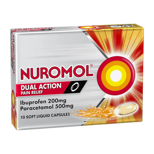 Nuromol Double Action Pain Relief Liquid Capsules 20s