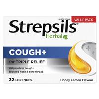 STREPSILS Loz Herb Cough Hny Lmn 32s