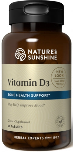 Nature's Sunshine Vitamin D3 100mcg Capsules 60
