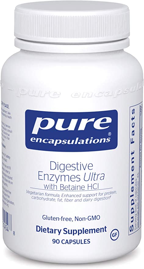 Pure Encapsulations Digestive Enzymes Betain 90Caps