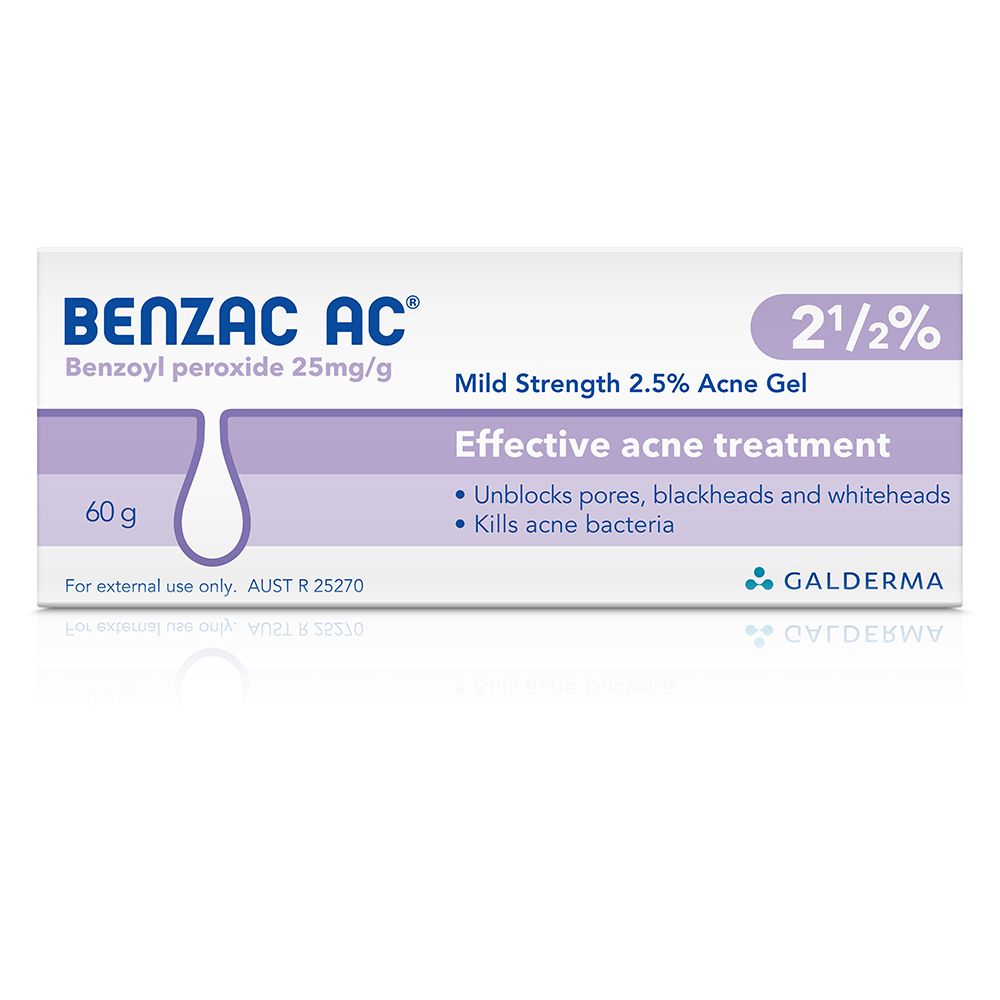 Benzac AC Gel 2.5% 60grams