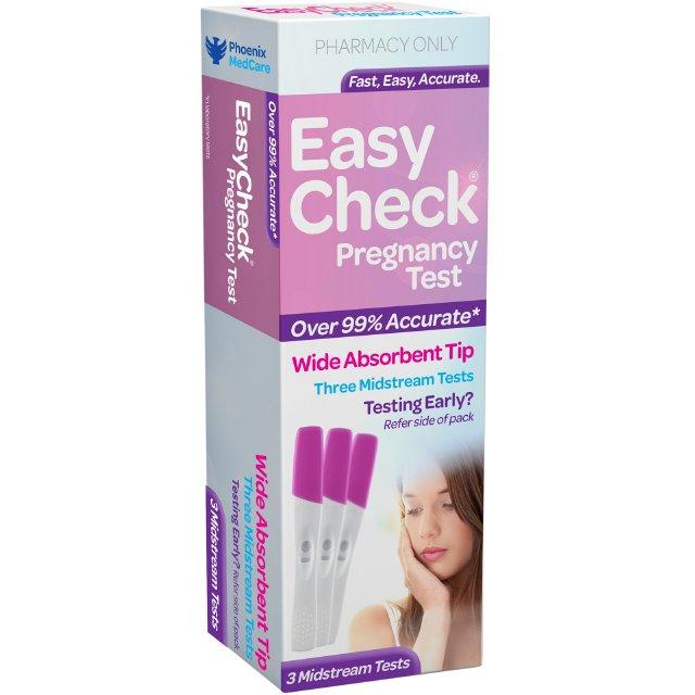 Easycheck Pregnancy Test 3pk Purple