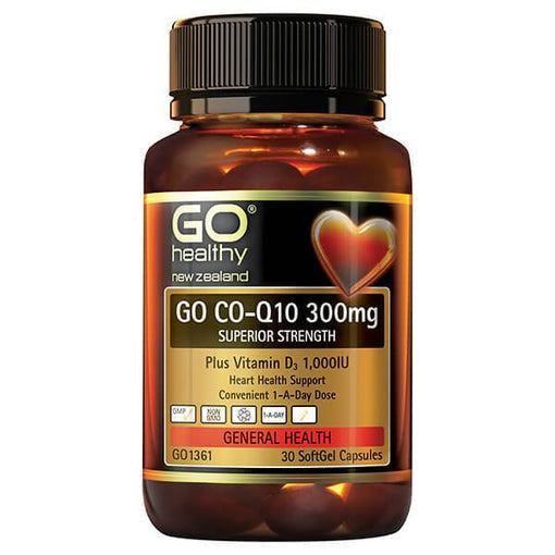 GO Healthy COQ10 300mg + VitD 30 Capsules